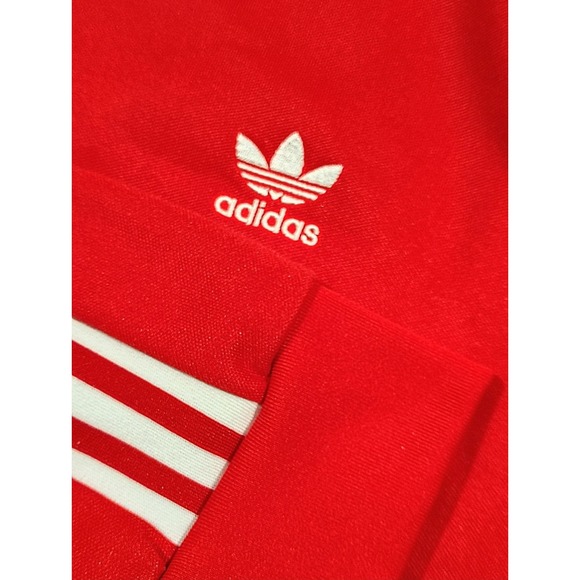 Adidas Originals Prime Blue mens Red Trefoil Logo Track Tracksuit Jacket size XL - Picture 3 of 11